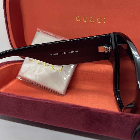 SALE!!! Brand New Auth Latest style Gucci GG0808S Black/Gr - Picture 8 of 12